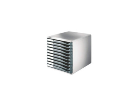 LEITZ Module de classement PS, 5 tiroirs, gris-clair/noir