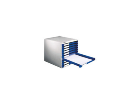 LEITZ Module de classement PS, 5 tiroirs, gris-clair/noir