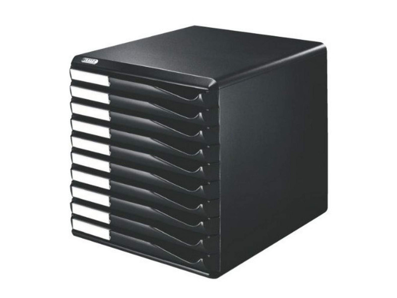 LEITZ Module de classement formulaires, 10 tiroirs, noir