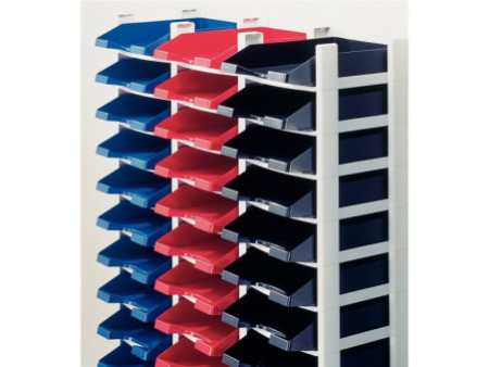 LEITZ Set corbeilles à courrier, A4, corbeilles noire