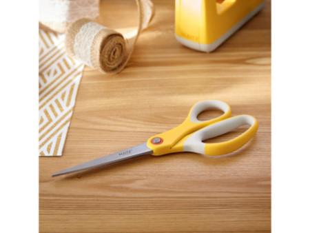 LEITZ Ciseaux Cosy Titan, pointu, longueur: 205 mm, jaune