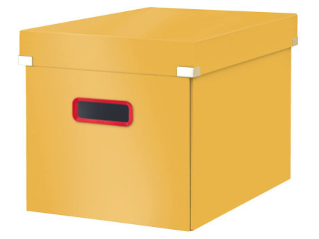 LEITZ Boîte de rangement Click & Store Cosy, cube, jaune