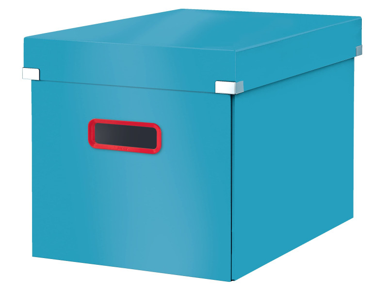 LEITZ Boîte de rangement Click & Store Cosy, cube, bleu