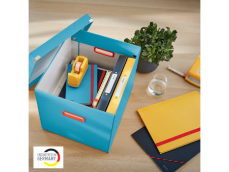 LEITZ Boîte de rangement Click & Store Cosy, cube, bleu