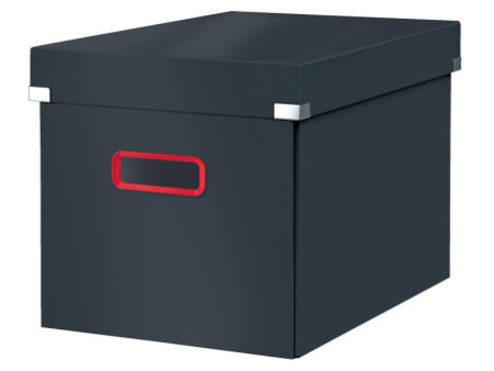 LEITZ Boîte de rangement Click & Store Cosy, cube, gris