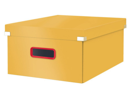 LEITZ Boîte de rangement Click & Store Cosy L, jaune