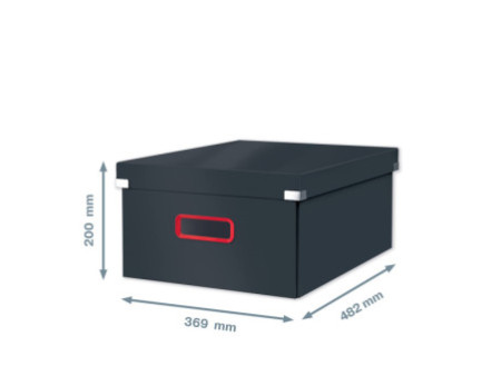 LEITZ Boîte de rangement Click & Store Cosy L, gris