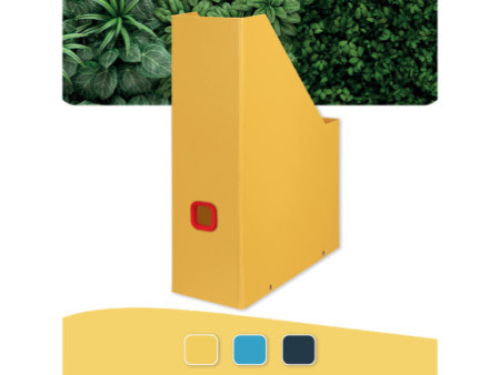 LEITZ Porte-revues Click & Store Cosy, A4, carton, jaune