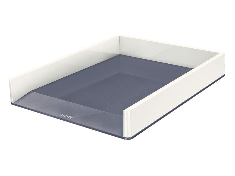LEITZ Corbeille à courrier WOW Duo Colour, A4, blanc