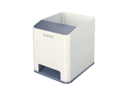 LEITZ Pot à crayons Sound WOW Duo Colour, blanc
