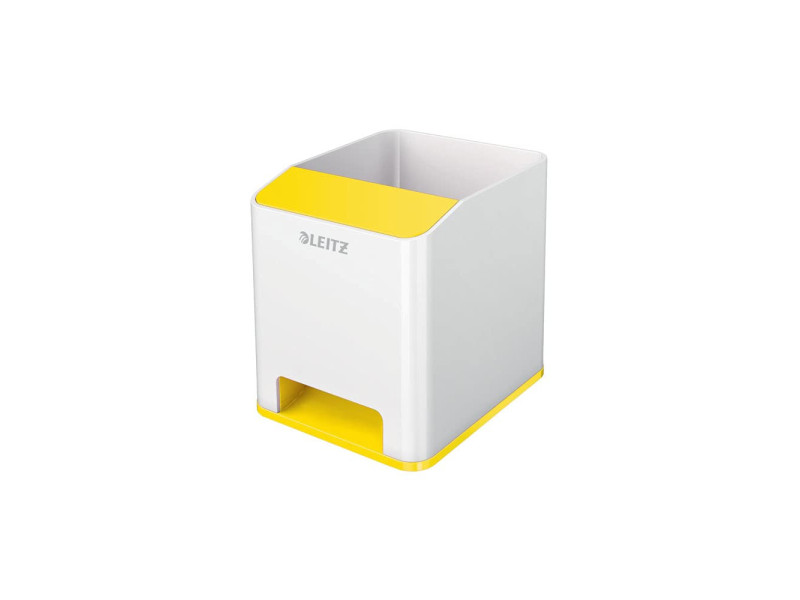 LEITZ Pot à crayons Sound WOW Duo Colour, jaune