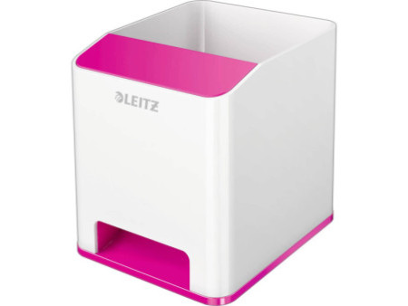 LEITZ Pot à crayons Sound WOW Duo Colour, rose