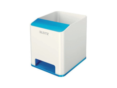 LEITZ Pot à crayons Sound WOW Duo Colour, bleu