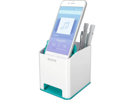 LEITZ Pot à crayons Sound WOW Duo Colour, menthe