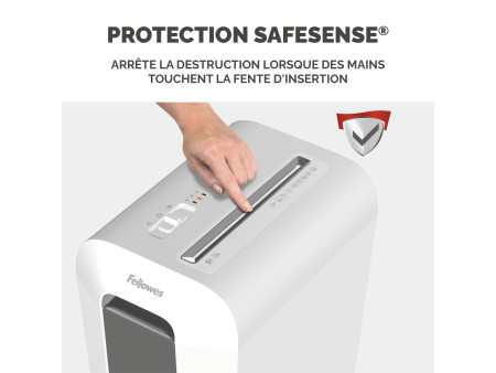 Fellowes Destructeur de documents Powershred LX65, blanc