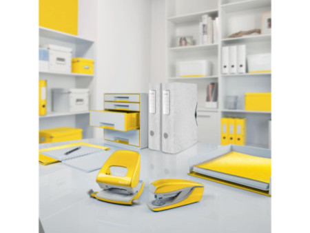 LEITZ Dévidoir de table WOW Duo Colour, équipé, jaune