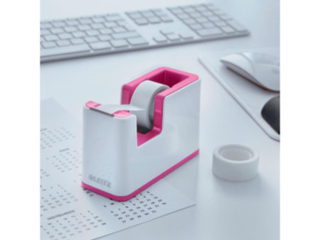LEITZ Dévidoir de table WOW Duo Colour, équipé, rose