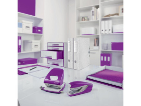 LEITZ Dévidoir de table WOW Duo Colour, équipé, violet