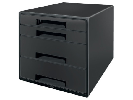 LEITZ Bloc de classement Recycle CUBE, 4 tiroirs, noir