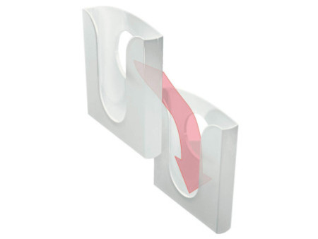 LEITZ porte brochures, en polystyrène, A4, transparent