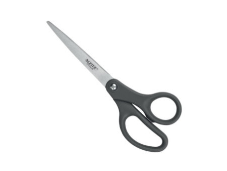 LEITZ Ciseaux Titanium, longueur: 180 mm, rond, gris