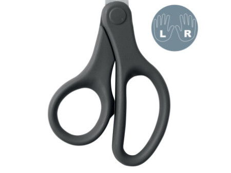 LEITZ Ciseaux Titanium, longueur: 180 mm, rond, gris