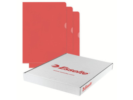 Esselte Pochette coins Standard, A4, PP grainé, rouge