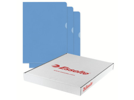 Esselte Pochette coins Standard, A4, PP grainé, bleu