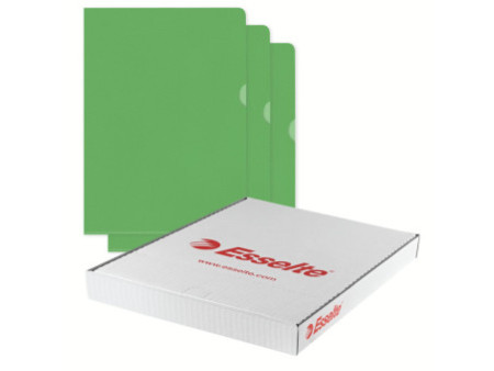 Esselte Pochette coins Standard, A4, PP grainé, vert