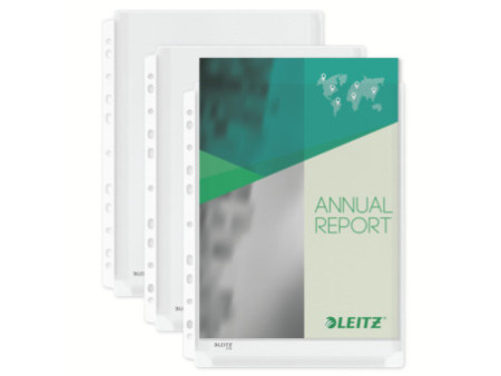 LEITZ Pochette perforée Standard Maxi, format A4, en PVC