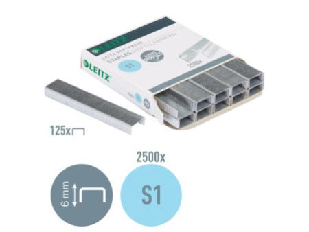 LEITZ Agrafes Softpress, galvanisé