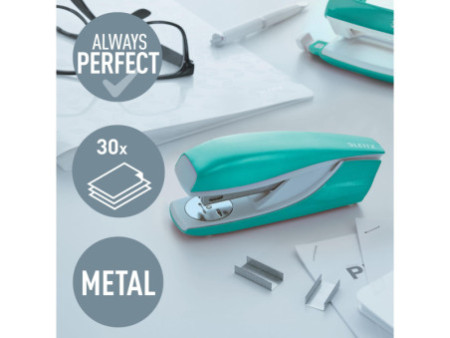 LEITZ Agrafeuse Nexxt WOW 5502, dans un carton, menthe