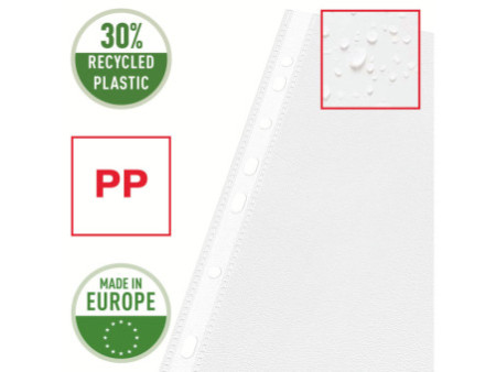 Esselte Pochettes perforées Standard Plus, A3 paysage, PP