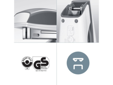 LEITZ Agrafeuse Mini Nexxt WOW 5528, en boîte, blanc perle