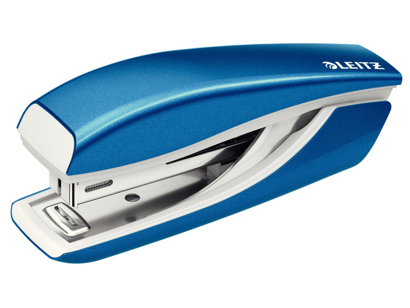 LEITZ Agrafeuse Mini Nexxt WOW 5528, en boîte, bleu métal