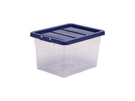 Fellowes Boîte de rangement BANKERS BOX, 22 L, transparent