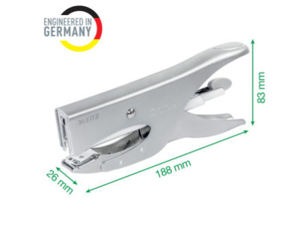 LEITZ Pince agrafeuse 5549, capacité: 40 feuilles,argent mat