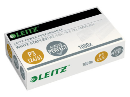 LEITZ Agrafes 24/ 6 Power Performance P3, blanc