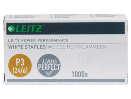 LEITZ Agrafes 24/ 6 Power Performance P3, blanc