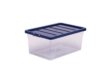 Fellowes Boîte de rangement BANKERS BOX, 38 L, transparent