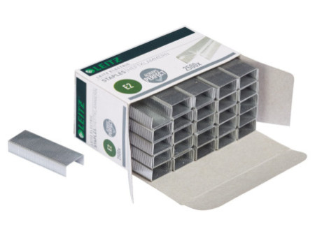 LEITZ Agrafes E2, contenu: 2.500 pièces, zingué