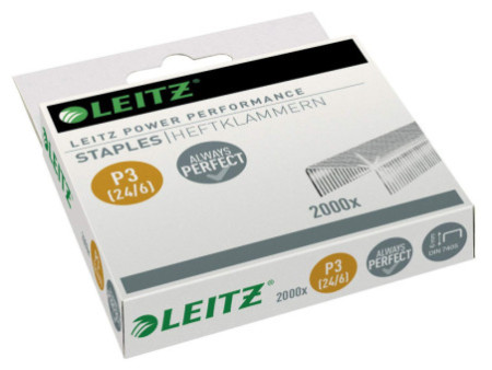 LEITZ Agrafes 24/ 6 Power Performance P3, zingué