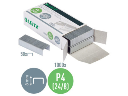 LEITZ Agrafes No 24/8, galvanisé