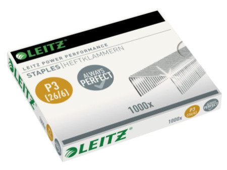 LEITZ Agrafes 26/6, petit emballage, galvanisé