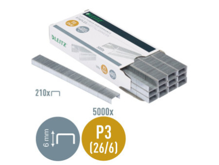 LEITZ Agrafes P3 26/6, zingué