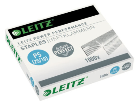 LEITZ Agrafes, No 25/10, contenu: 1.000 pièces, zingué