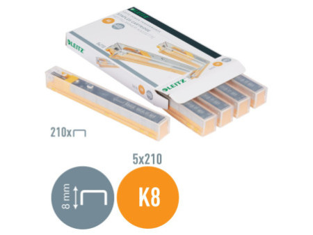 LEITZ Cartouche d'agrafes K8 pour agrafeuse gros travaux