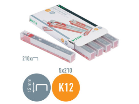 LEITZ Cartouche d'agrafes K12 pour agrafeuse gros travaux