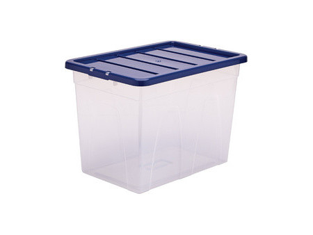 Fellowes Boîte de rangement BANKERS BOX, 64 L, transparent