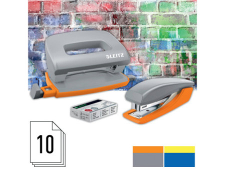 LEITZ Kit mini agrafeuse & mini perforateur Urban Chic